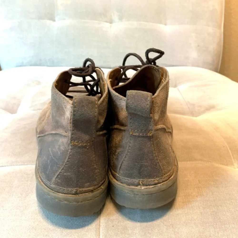 Born Brown Grey Suede Leather Elk II Men’s Chukka Boots Size 11.5